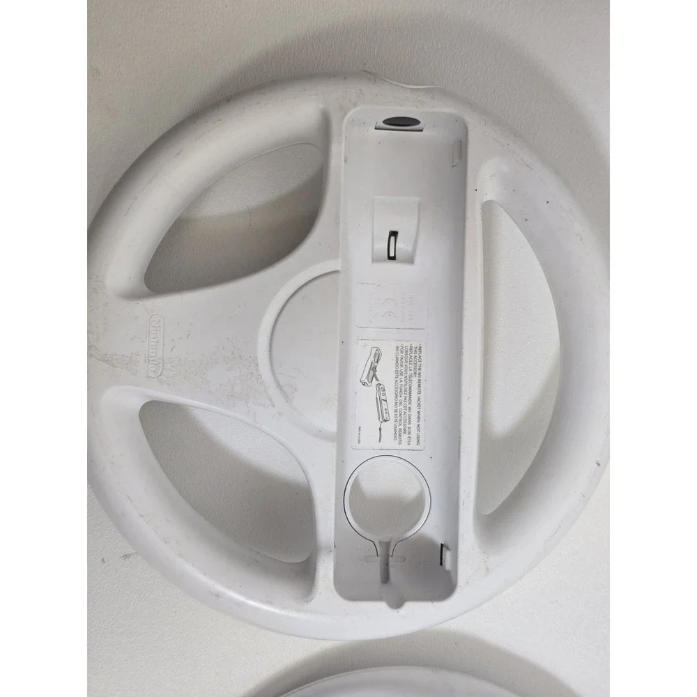2x Genuine OEM Mario Kart Racing Steering Wheel - Nintendo Wii - Game Controller